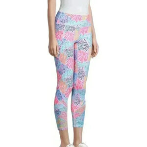 Lilly Pulitzer Weekender High Rise Midi Leggings "24" Splashdance XXS NEW.  180